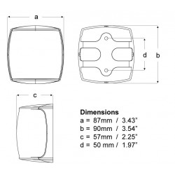 10 x Hella NaviLED Pro - SB Rood - 2NM - 9-33V - UHD Lens - Wit