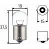 10 x Hella Light bulb - BA15s - 12V - 10W - R10 W