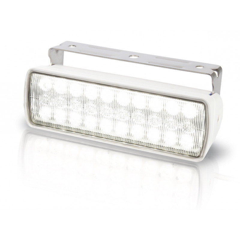 Hella Sea Hawk XL LED Deckscheinwerfer Breitstrahlend - Duo Farben (Weiß-Warm Weiß) - 9-33V - 680LM - 12W - Weiß