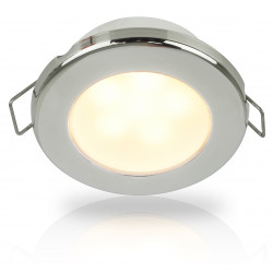Hella EuroLED 75 LED Recessed Spot RVS - 12V - Spring Clip - Warm White