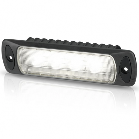 Hella Sea Hawk R LED Deckscheinwerfer Breitstrahlend - Tageslicht Weiß - 9-33V - 550LM - 7W - Schwarz Einbau