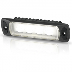 Hella Sea Hawk R LED Deckscheinwerfer Spotleuchte - Tageslicht Weiß - 9-33V - 550LM - 7W - Schwarz Einbau