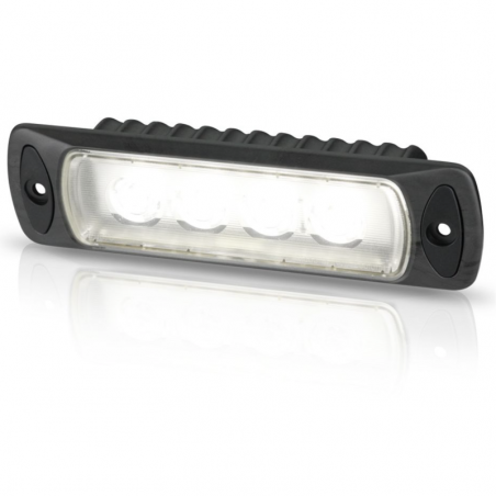 Hella Sea Hawk R LED Deckscheinwerfer Spotleuchte - Tageslicht Weiß - 9-33V - 550LM - 7W - Schwarz Einbau