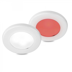 Hella EuroLED 75 Dual LED Inbouwspot Wit - 12V - Schroefmontage - Rood-Koel-Wit