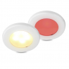 Hella EuroLED 75 Dual LED Recessed Spot White - 12V - Screw Mount - Red-Warm-White