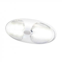 Hella DuraLED 12 LED Weiss - 12/24V - Schraubbefestigung - Kaltweiss mit Schalter