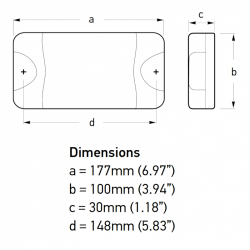 Hella DuraLED 20 LED Opbouw Wit - 12/24V - Schroefmontage - Koel Wit 6500K