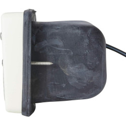 Hella 8542 Halogen Deckscheinwerfer Breitstrahlend Einbau - Diffus Linse - 12V - 2 x 55W - Weiß