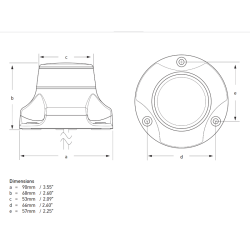 Hella NaviLED - 360° Grün - 2NM - 9-33V - Kabel 500mm - Schwarz